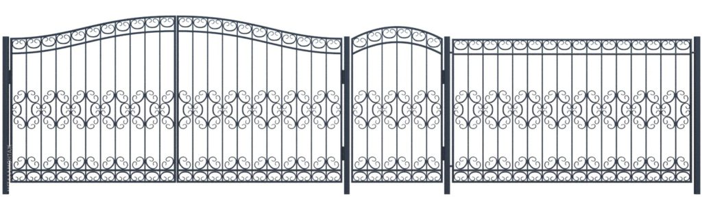 Кованые ворота и кованый забор