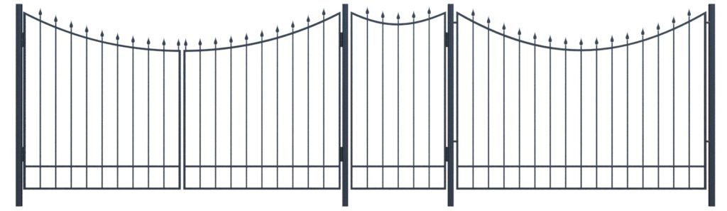 Кованые ворота и кованый забор арт. ВК-05