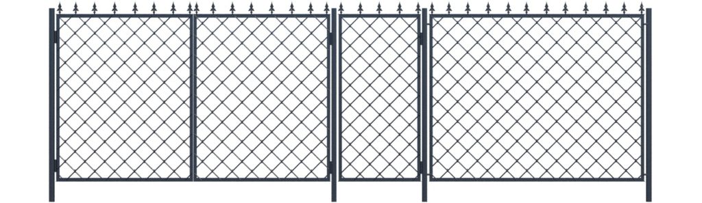 Кованые ворота и кованый забор арт. ВК-12