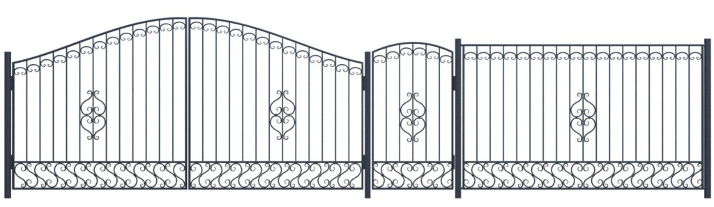 Кованые ворота и кованый забор арт. ВК-20