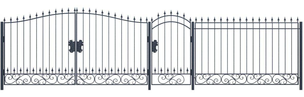 Кованые ворота и кованый забор арт. ВК-25